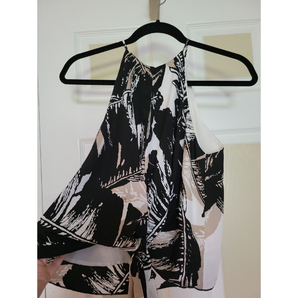 INC International Concepts Silky Sleeveless Bow Sash Blouse - S